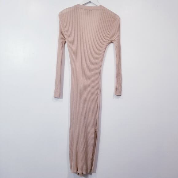 Cotton by Autumn Cashmere Cream Rib Long Knit Cardigan - Picture 5 of 12